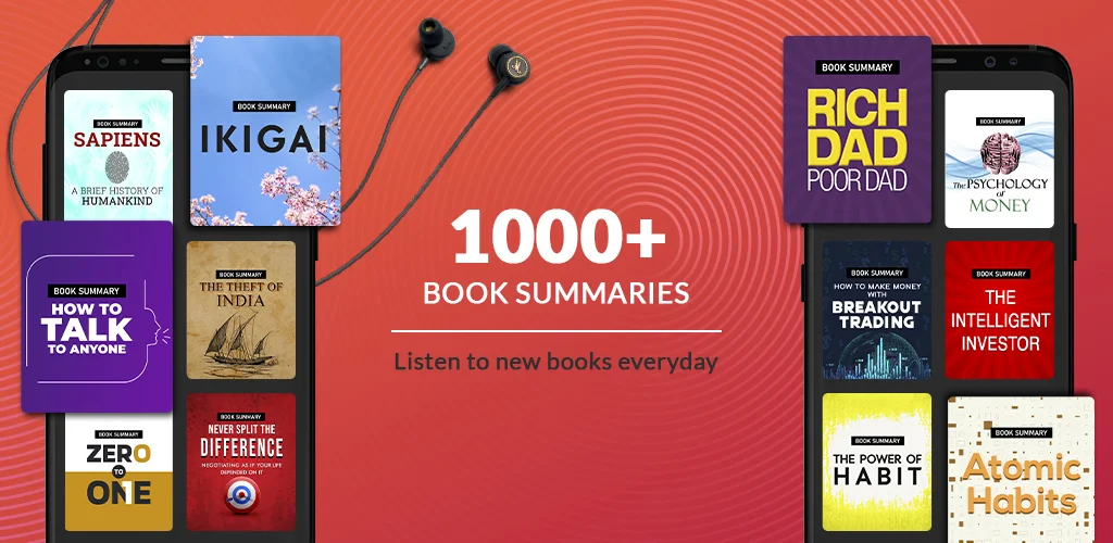 1000+ books summaries in Kuku FM MOD APK 