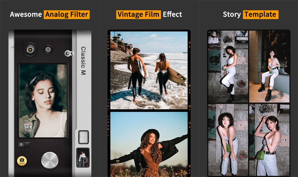all camera filters in old roll mod apk
